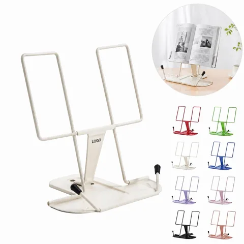 Adjustable Stainless Steel Book Stand for Reading Posture