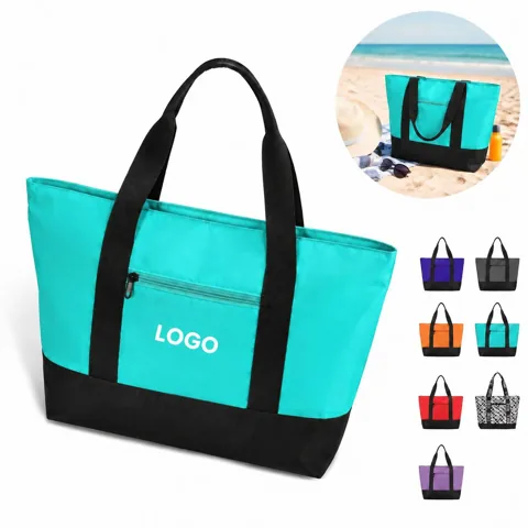 Waterproof Nylon Tote Bag with 15.6 Laptop Compartment