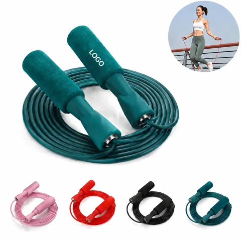 Adjustable Foam Jump Rope with Protective Cover for Indoor