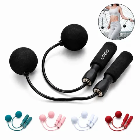 Ropeless Speed Jump Rope Set with Weighted Handles