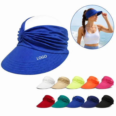 Women's Breathable Open Top Sun Visor Hat for Tennis Beach