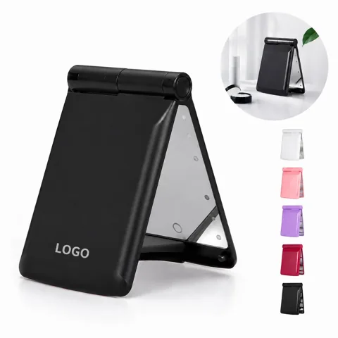 Compact Lighted Travel Mirror for On-the-Go Touch-Ups
