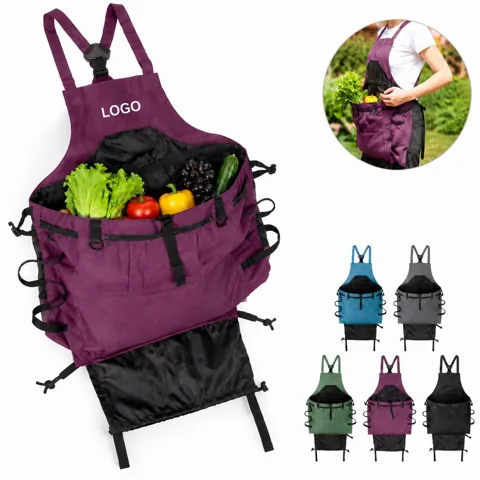 Kangaroo Harvesting Apron with Waterproof Produce Bag