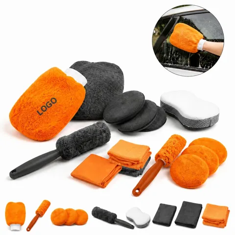 Custom Logo Microfiber Auto Detailing Kit with Cleaning