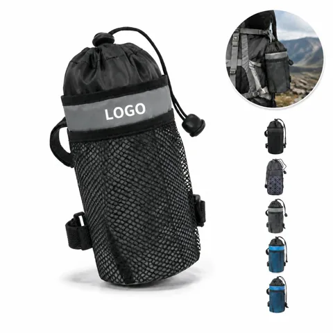 Bicycle Water Bottle Holder No-Tool Strap Mount Custom Logo