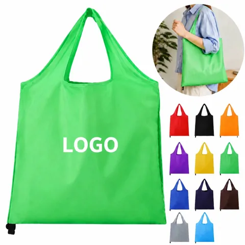 Eco Friendly Foldable Grocery Tote, Reusable Heavy Duty
