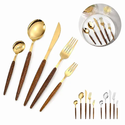 Stainless Steel 5-Piece Portable Travel Cutlery Set