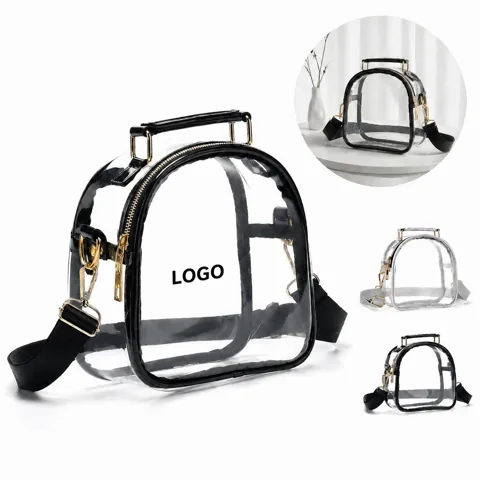 Transparent PVC Shoulder Purse for Everyday Security Checks