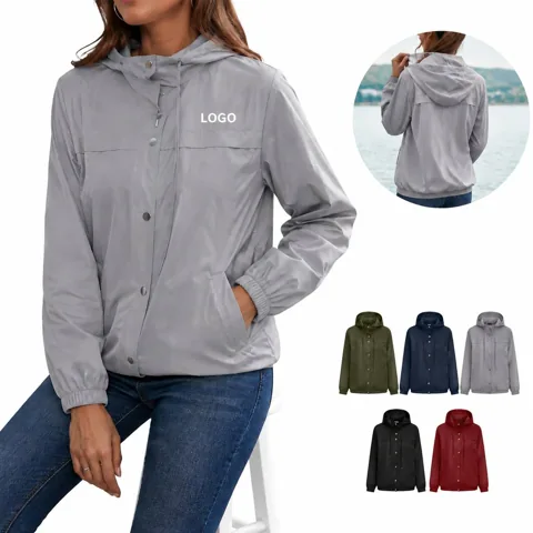 Women's Packable Travel Jacket Lightweight Wind & Water