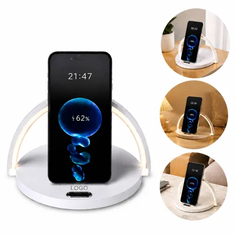 Wireless Charging Desk Lamp with Adjustable Head