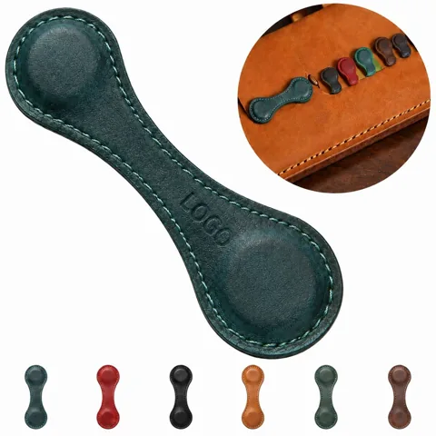 Classic Leather Magnetic Bookmark for Books Journals