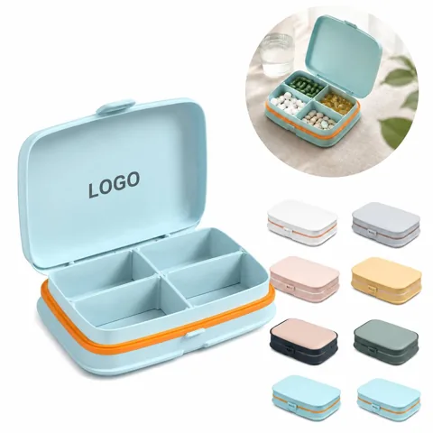 Portable Pill Organizer Daily Medicine Case