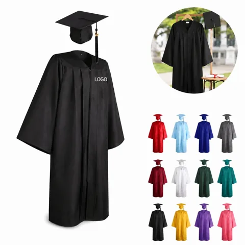 College Graduation Cap Gown Tassel Set