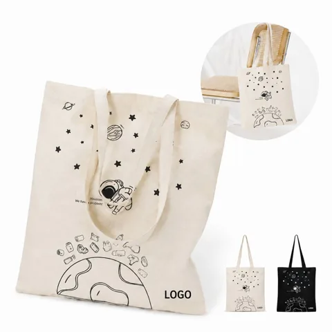 Heavy Duty Cotton Canvas Tote Bag with Reinforced Handles