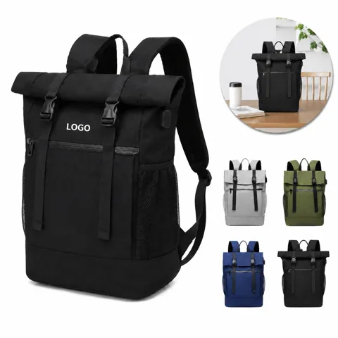 Expandable Water Resistant Travel Backpack with USB