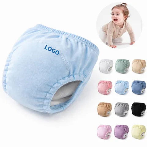 Soft Cotton Reusable Toddler Training Pants, Washable