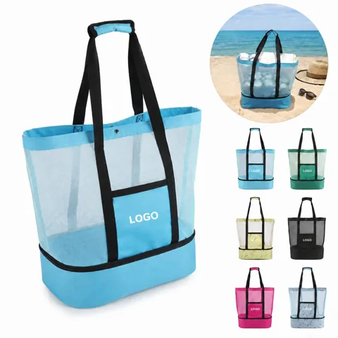 Mesh Beach Tote Bag Sand Proof Quick Dry