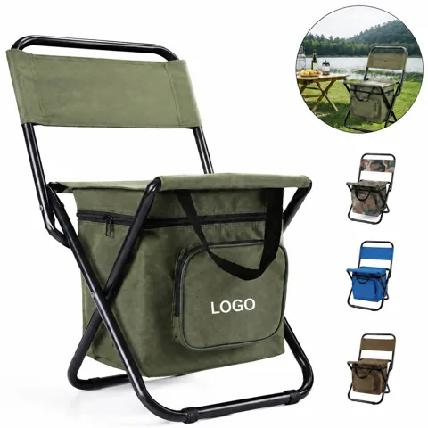 Multi-Function Folding Chair with Storage Bag, Side