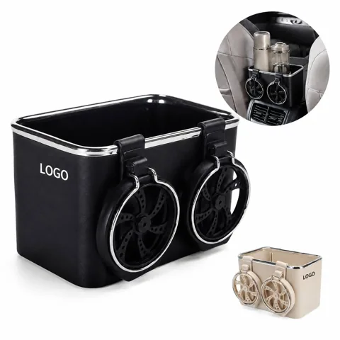 Car Front Seat Gap Storage Organizer with Cup Holders