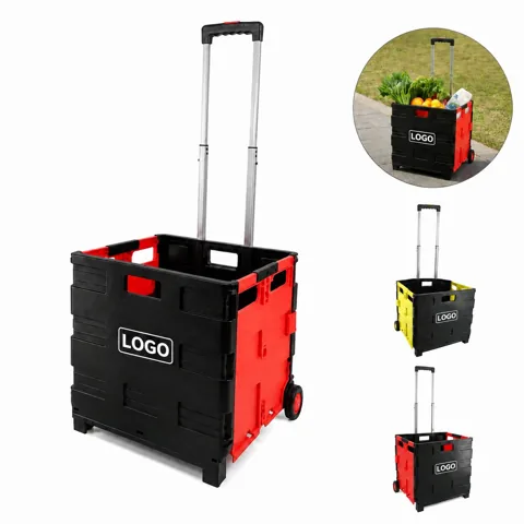 Heavy-Duty Folding Utility Cart with Collapsible Design