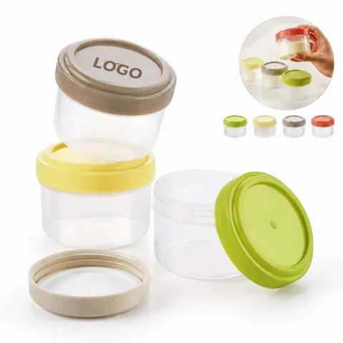 BPA-Free PET Compact Screw Top Spice Container, Airtight