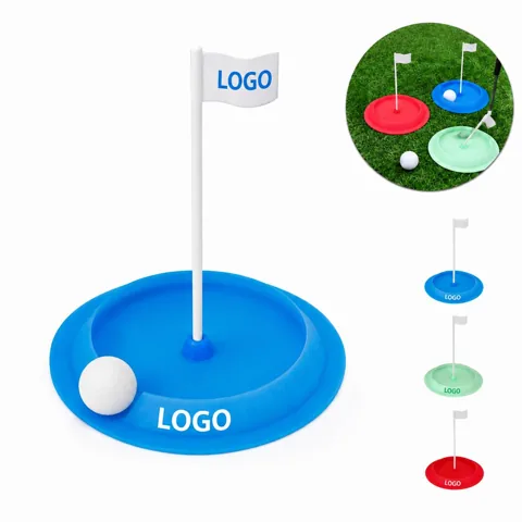 Golf Putting Practice Hole Flag Training Aid