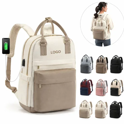 USB Charging Laptop Tote Bag for 15.6 Notebook