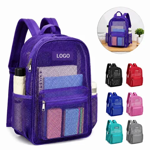 Clear Mesh Venue Backpack, See-Through for Events