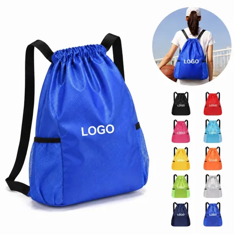 Waterproof Oxford Drawstring Backpack for Sports Travel