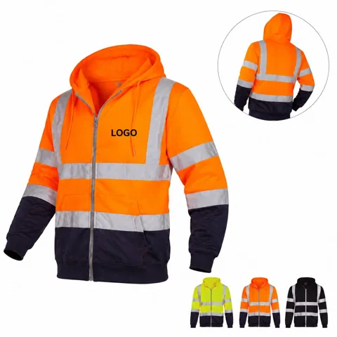 Reflective Safety Hoodie for Night Running Cycling High