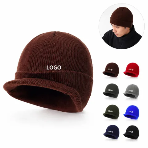 Cozy Knit Baseball Hat for Winter Warmth