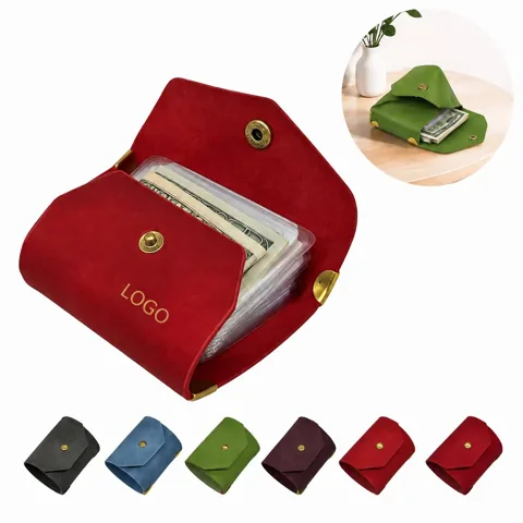 Compact Secure Cash Wallet with Elastic Cord Closure