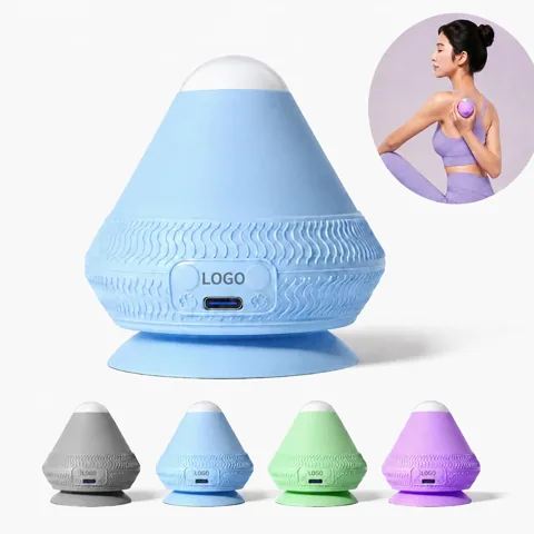 Compact Suction Cup Massager with Heat & Vibration Therapy