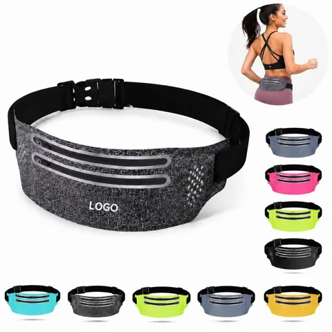 Slim Running Waist Pack - Water-Resistant Nylon Belt