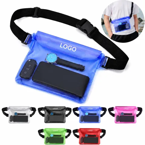 Waterproof Waist Bag Crossbody Pack with Touchscreen Pocket