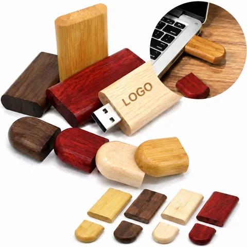 Handcrafted Wood Grain USB Drive with Fast Data Transfer