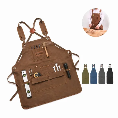 Heavy Cotton Multi Pocket Workshop Apron