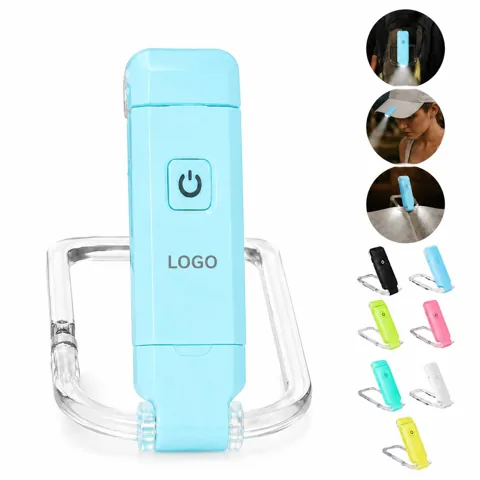 Adjustable LED Book Clip Light, 90° Rotating Lens, USB, 8H