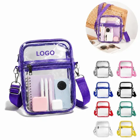 Clear PVC Crossbody Purse for Concerts