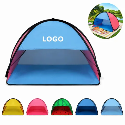 Foldable Sun Shade Shelter with Phone Pocket for Outdoor