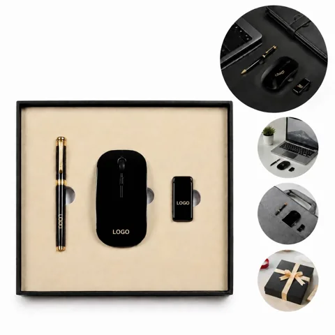 Executive Gift Set Wireless Mouse USB Flash Drive Pen