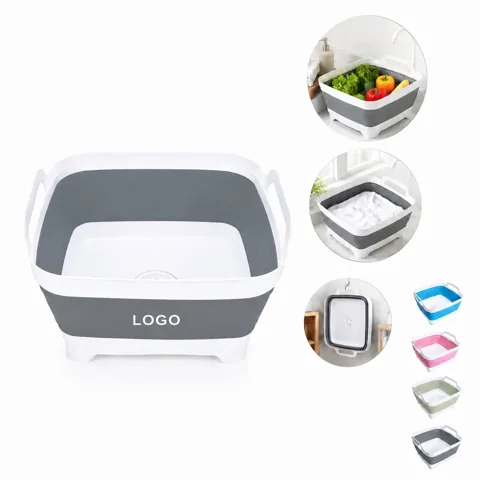 Foldable Kitchen Basin with Quick Drain Plug for Camping RV