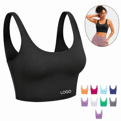 Performance Longline Sports Bra Racerback Moisture Wicking