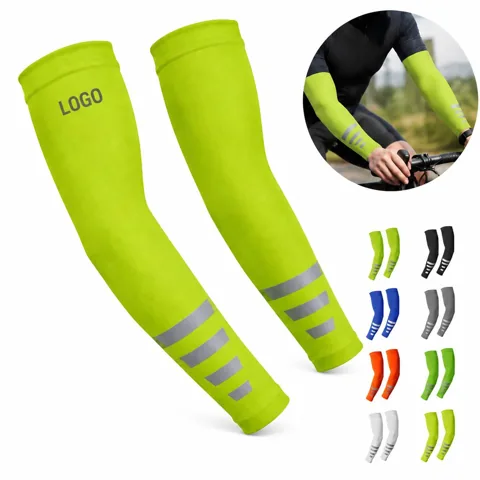 Custom Reflective Cooling Arm Sleeves for Sports Sun