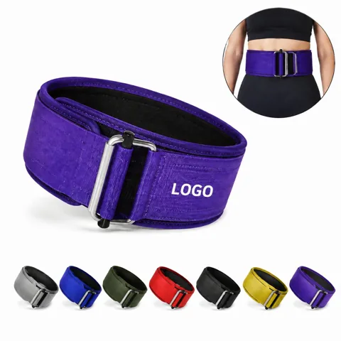 Custom Logo Suede Powerlifting Belt