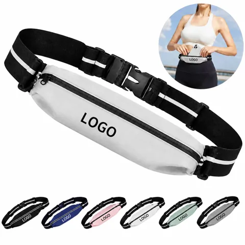 Adjustable Running Waist Belt with Phone Pocket
