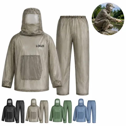 Breathable Mesh Bug Protection Suit for Outdoor Hiking