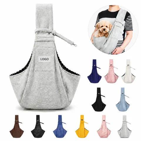Custom Logo Dog Sling Carrier Breathable Mesh