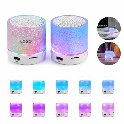 Portable LED Wireless Speaker with Wireless Light, AUX