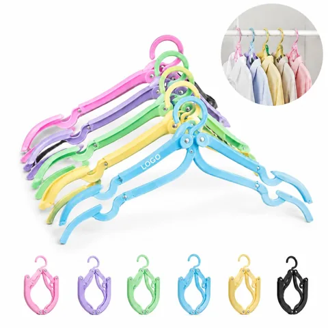 Foldable Travel Hangers Set with Anti-Skid Grooves